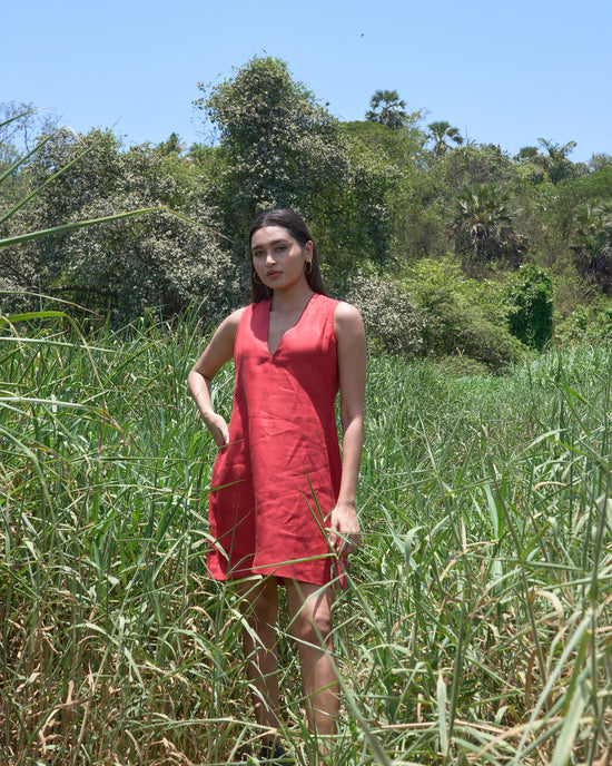 Terracotta Mini Dress